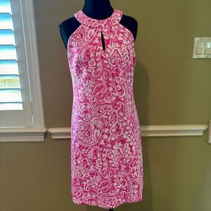 Vince Camuto Preppy Resort Wear Timeless Southern Prep Sleeveless Halter Dress 8